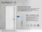 ALPHA DOG ADA SIGNS - Mechanical Room Sign with Braille for Your Business, 4x8 Inch, ADA Compliant, Indoor or Outdoor, Easy Installation, Made in the USA, Blue