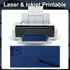 Marspark 100 Qty #10 Navy Blue Business Envelopes 80 lb 4-1/8'' x 9-1/2'' Peel Press Letter Size Envelopes Professional Mailing Printable for Security Office Use Home Mail