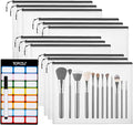YOPCDJ 12pcs Mesh Zipper Pouch Bags, A5 Storage Bag for Organizing, File Bags for Office, Board Games and Home Supplies