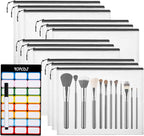 YOPCDJ 12pcs Mesh Zipper Pouch Bags, A5 Storage Bag for Organizing, File Bags for Office, Board Games and Home Supplies