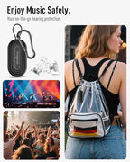 Hearprotek Concert Ear Plugs, 2 Pairs Reusable High Fidelity Musician Ear Plugs, Purple, Silicone, Earplugs, Earplug, Noise Protection