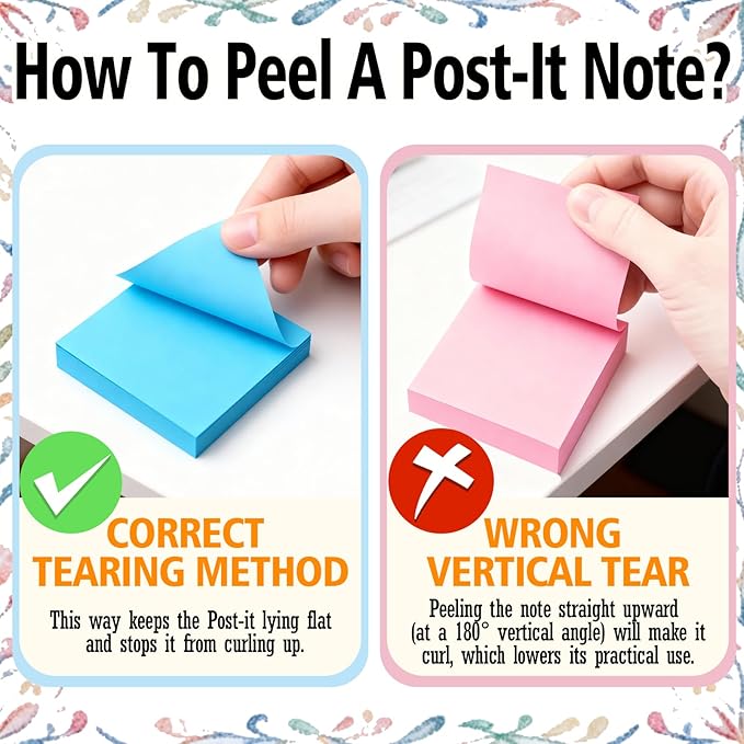 Personalized Sticky Notes Bulk 3-500 Pack – 3"x3" Custom Notepads Promotional Items with Your Logo Text 50 Sheets/Pads, Funny Post it Notes, Stationery Note Gifts for Office Business School Students