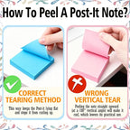 Personalized Sticky Notes Bulk 3-500 Pack – 3"x3" Custom Notepads Promotional Items with Your Logo Text 50 Sheets/Pads, Funny Post it Notes, Stationery Note Gifts for Office Business School Students