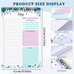 Thboxes 60 Pages To Do List Notepad, 6.7” X 9.8” To Do List Notebook Tear Off for Work Woman & Man Task Planner Notebook for Office School Task Checklist Pad Blue