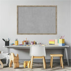 Amanti Art Silver Framed Magnetic Board 22x30 Medium Vision Board for use with Magnets, 100% Metal Sheet to Display Items as Office Decor or for Home Organization in mudroom, Kitchen or Kids Room