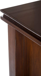 SIMPLIHOME Artisan Bookcase - 57 inch Tall 12-Cube Solid Wood Cube Organizer in Russet Brown, Transitional Storage Bookcase for Living Room, Study Room or Office with Fixed Shelves and Tapered Legs