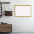 Amanti Art White Cork Board for Wall, 27x39 Vision Board with Gold Frame, Large Corkboard Office Decor for Home Organization, Casual Corkboard Pinboard to display items for home organization