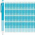 Simply Genius 100-Piece Retractable Ballpoint Pen Set - Bulk Pens for School & Office Supply - Black Ink Writing Instruments - Retractable Design with Ergonomic Grip - Pack of 100, Blue, 1.0 mm