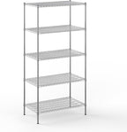 Regal Altair 24" Deep x 42" Wide x 86" Height Wire Shelving Kit | 5-Tier | NSF Commercial Storage Rack Unit