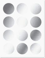 Fine Stationery Classic Elite Award Certificate Collection - Includes 25 Certificate Papers (White/Blue), 25 Heavy Linen Folders (Blue/Silver), 25 Silver Foil Seals, Laser & Inkjet Printer Compatible