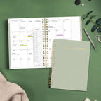 SUNEE 2026-2027 Planner - 24 Months (Jan 2026 - Dec 2027) - 7"x10" Monthly Spreads & Yearly Planner, Sage Green