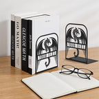 Personalized Name Bookends for Shelves, Unique Dragon Metal Book Ends Decorative, Non-Slip Book Stopper, Metal Fantasy Bookshelf Decor for Home Office Study Room, Customized Gifts Color05