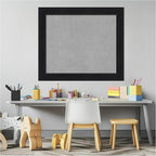 Amanti Art Black Framed Magnetic Board 25x29 Medium Vision Board for use with Magnets, 100% Metal Sheet to Display Items as Office Decor or for Home Organization in mudroom, Kitchen or Kids Room