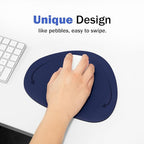 GREEDY FARMERS Mouse pad, Non-Slip Washable Waterproof Computer Mouse pad (Blue Moon Navy)