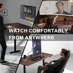WALI Heavy Duty Single Monitor Arm for 17-49 Inch Flat Curved Ultrawide Screens, up to 33 Lbs, Adjustable Gas Spring Single Monitor Desk Mount for Home Office Gaming, VESA 75/100mm (GSM001XLNW), White