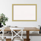 Amanti Art White Cork Board for Wall, 27x39 Vision Board with Gold Frame, Large Corkboard Office Decor for Home Organization, Casual Corkboard Pinboard to display items for home organization
