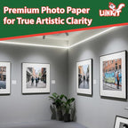 Uinkit Glossy Photo Paper 13x19inches100 Sheets 180Gsm 48lbs Professional Glossy Photographic Paper Compatible with Inkjet Printer Use DYE INK 180GSM