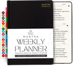 Mantra Planner 2026 Planner, Daily Journal & Gratitude Journal All-In-One with To Do List, Self Care Prompts & Habit Tracker - 7 x 10 - Black