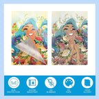 Uinkit 10Mil 20Pack 5”x7“ Double-Sided Self-Sealing Laminating Pouches, Thick for Certificates, Art Prints, Diplomas, Menus, Premium Display Protection with Crystal Clear Gloss Finish - No Machine