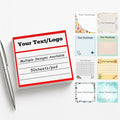 Personalized Sticky Notes 3"x3" – Custom Notepads with Logo or Text, 50 Sheets per Pad – Multiple Template Options, Bulk Pack for Business, Office, Teachers, Events