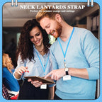 Patelai 120 Pcs Lanyards for ID Badges Neck Lanyard Bulk with Clip and Swivel Hooks Lanyard Keychain for Keys Name Tags (Blue)