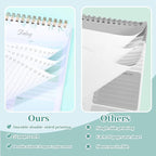 Thboxes 2 Packs To Do List Notepad, 104 Pages To Do List Notebook A5 Undated Daily Planner Notepad with Task Checklist Home Office School Supplies