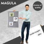 Magula Enclosed Bulletin Board Tamper-Proof Dispaly Case, Aluminium Frame, Shatter Resistant Lockable Bulletin Board, Lockable Noticeboard(24"x18")