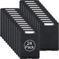 ZCZN Plastic A4 Form Storage Box Case, Clipboard Case, Bulk clipboard Set Suitable for School,Utility,Industrial Office, Medical Personnel,Black,24 Pack