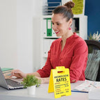 Smilelife Funny Office Cubicle Decor Answer Desk Rates Desk Sign Team Office Gag Gifts for Coworker Teammate Employee Boss Manager