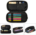 Pazacon Cute Initial Pencil Case for Kids Students, Large Capacity Pencil Pouch for Boys Girls, Letter Design Pencil Box Pen Bag Office Stationery Organizer, Rainbow Letter E