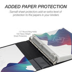 Samsill Economy 1.5 Inch 3 Ring Binder Bulk Pallet, Made in The USA, Round Ring Binder, Customizable Clear View Cover, Black, Pallet of 720 Binders in 60 Cartons