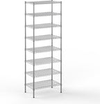 Regal Altair 18" Deep x 30" Wide x 86" Height Wire Shelving Kit | 8-Tier | NSF Commercial Storage Rack Unit