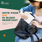 Roneky 12 Pack Note Pads 5x8, Small Legal Pads 5x8 White Writing Paper for Work, Mini Notepads College Ruled Paper with Sturdy Back 25 Lines, Perforated Legal Note Pad 5" x 8", 30 Sheets Per