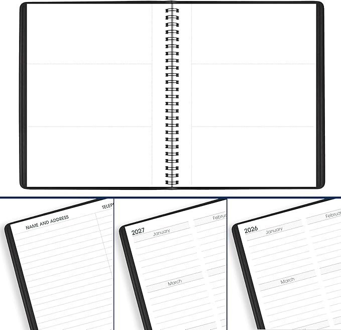 AT-A-GLANCE 2026 Planner, Monthly, 7" x 8-3/4", Medium, Easy Viewing Large Print, Black (70LP090526)