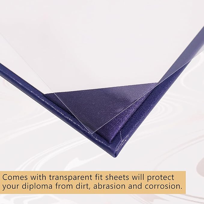 GraduationMall 11"x14" Imprinted Padded Diploma Cover Certificate Holder Purple