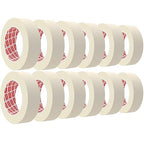 SWRT Masking Tape 1 Inch x 55 Yards x 12 Rolls, Bulk Adhesive Painting Tape for General Purpose Use, Crafts & Home Projects (660 Yards Total)