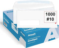Aimoh #10 Single Left Window Envelopes -Gummed Closure -Size 4-1/8x9-1/2 Inches -24LB-1000 Count(35410-1000)