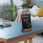 YEEON Chalkboard Sign - 8.7x12 in Decorative Family Message Board with Base
