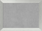 Amanti Art Silver Framed Magnetic Board 24x32 Medium Vision Board for use with Magnets, 100% Metal Sheet to Display Items as Office Decor or for Home Organization in mudroom, Kitchen or Kids Room