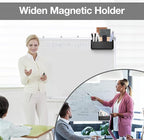 MoKo Magnetic Dry Erase Marker Holder, Widen Magnetic Marker Pen Storage for Whiteboard, Refrigerator, Locker, Laundry Storage Basket Lint Holder Bin for Dryer, Washing Machine, Black