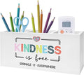 Exqcom Inspirational Mental Health Wellness Pen Pencil Holder, Kindness Gifts, Colorful Positive Motivational Makeup Brush Toothbrush Holder for Home Office Dorm Desk Accessories