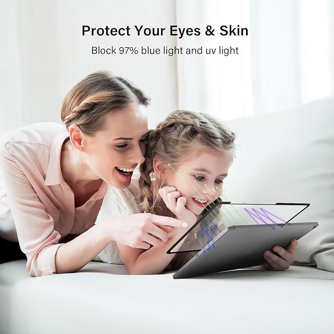 Paper Screen Protector Compatible with iPad Pro 11 Air 5th/4th(2018-2022) 10.9In Removable Draw and Write Like on Paper, Anti Blue Light Filter, Sensitivity Film, Apple Pencil & Case Friendlly