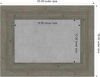Amanti Art Grey Framed Magnetic Board 19x25 Small Vision Board for use with Magnets, 100% Metal Sheet to Display Items as Office Decor or for Home Organization in mudroom, Kitchen or Kids Room