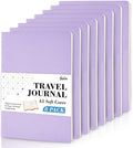 feela 8 Pack Soft Cover Journal Bulk, Notebooks College Ruled for Work, Lined Travel Journal for Women Men, Note Taking Notebook School Supplies Business Writing, 8.2” x 5.5”, A5, Light Purple