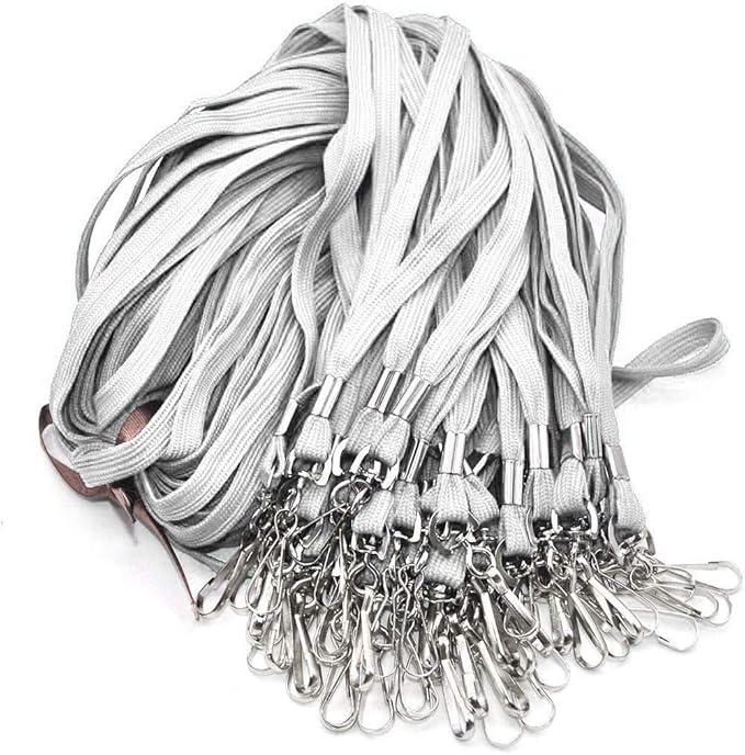 Bird Fiy Lanyard 100 Pack Bulk Badge Lanyards for ID Badges Neck Cruise Name Tag ID Holder