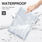 UCGOU Bubble Mailers 10.5x16 Inch White 25 Pack Poly Padded Envelopes Large #5 Mailing Packages Opaque Packaging Postal Self Seal Adhesive Waterproof Boutique Shipping Bags for Clothes
