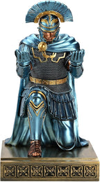HDMbigmi Centurion Cloak Warrior Knight Pen Holder Mobile Phone Stand Desk Organizers and Accessories as Gift for Office and Home (Blue)