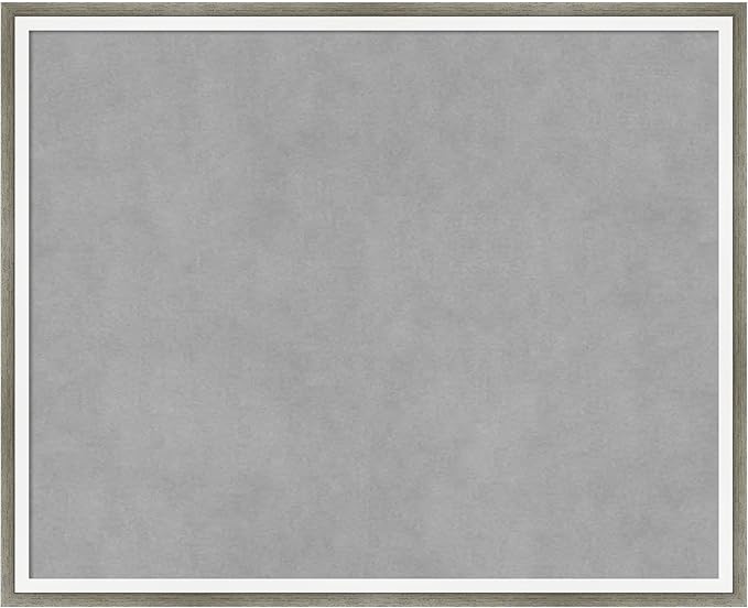 Amanti Art Silver Framed Magnetic Board 17x21 Small Vision Board for use with Magnets, 100% Metal Sheet to Display Items as Office Decor or for Home Organization in mudroom, Kitchen or Kids Room