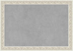 Amanti Art Silver Framed Magnetic Board 14x20 Small Vision Board for use with Magnets, 100% Metal Sheet to Display Items as Office Decor or for Home Organization in mudroom, Kitchen or Kids Room