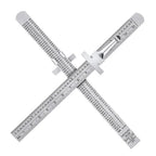 2 Pieces 6 Inch 15 cm Pocket Ruler Flexible Precision Stainless Steel Ruler with Detachable Clips Stainless Steel Pocket Clip Scale Gauge Metric British System
